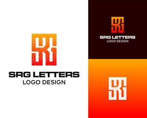 The letters SRG are a bold and geometric monogram.

