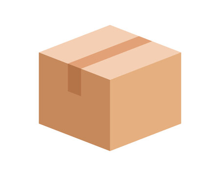 postal parcel box, carton shipping box, brown corrugated box, cardboard postage box for transportation