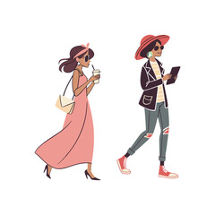 Woman with bag in fashion concept