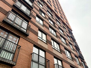 Obraz premium residential building new construction