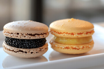 Fototapeta premium a bright and modern dessert bar,