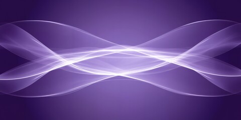 Abstract Purple Background with Elegant White Flowing Waves Design