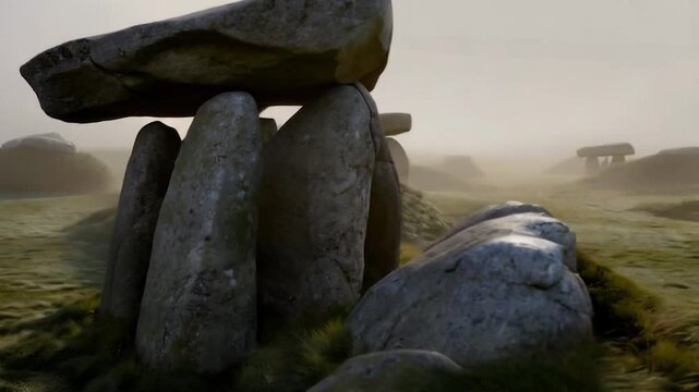 Ancient Neolithic Dolmens of Carnac, France: Mystical Tombs Shrouded in History with Breathtaking Stone Monuments and Scenic Landscapes