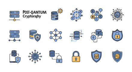 Secure Data Landscape: Visuals capturing 'Post-Quantum Cryptography,' illustrating innovative data protection for a secure digital world. 