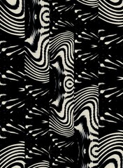 Glitch Circuit Patterns - Abstract cybernetic distortion with digital circuit-like patterns, ideal for tech backgrounds, UI designs, or futuristic visuals. Glitch effects with geometric fragmentation.