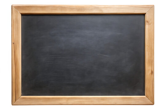  blank blackboard isolated on white background PNG , AI GENERATED
