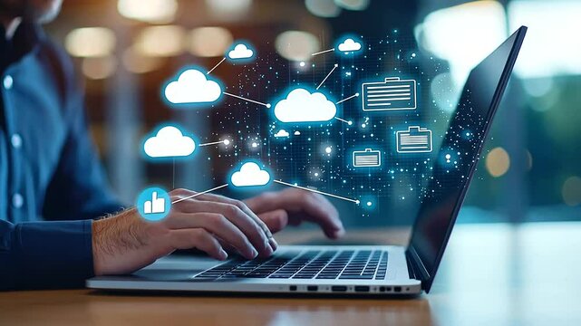 Streamlined cloud-based document management and file synchronization dashboard.