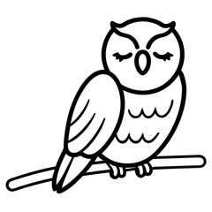 owl sitting on branch