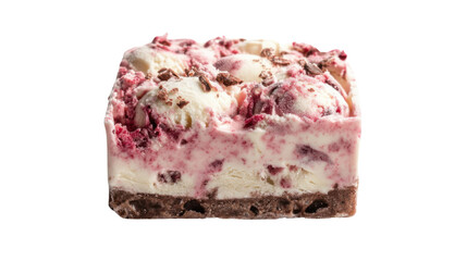 slice of cake on transparent background