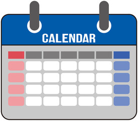 illustration of a page from a monthly calendar