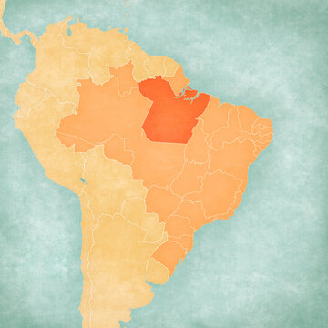 Map of Brazil - Para