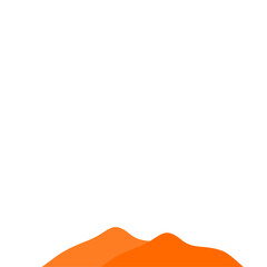 Orange Mountain Illustration