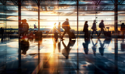 Ephemeral Journeys: Travelers in Motion Through Light and Transit