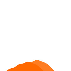 Obraz premium Orange Mountain Illustration
