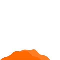 Obraz premium Orange Mountain Illustration