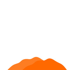 Obraz premium Orange Mountain Illustration
