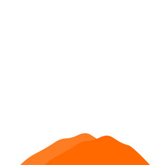 Obraz premium Orange Mountain Illustration