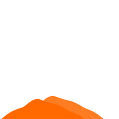 Obraz premium Orange Mountain Illustration
