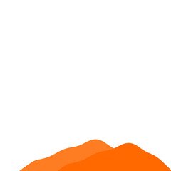 Obraz premium Orange Mountain Illustration