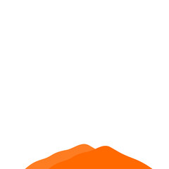 Fototapeta premium Orange Mountain Illustration
