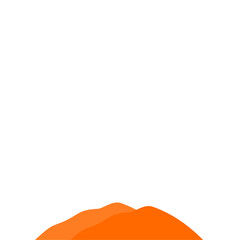 Obraz premium Orange Mountain Illustration