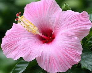 A beautiful close up photograph of a pink flower blooming