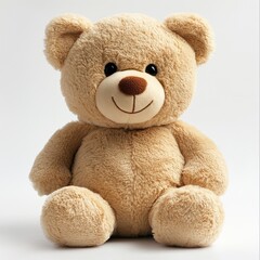 Obraz premium Professional Product Photography of a Classic Grey Plush Teddy Bear for Toy Marketing in a Studio Setting