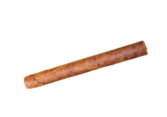 Cigar closeup, isolated object
