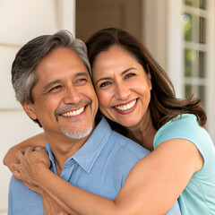 portrait of a happy couple