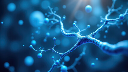 Magnesium glycinate molecule structure with blue spheres highlighting atoms.