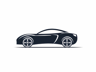 Obraz premium Car minimalist vector logo design