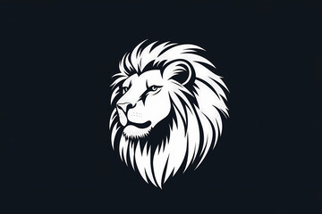 Obraz premium Lion minimalist vector logo design