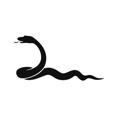 vector illustration of a black cat