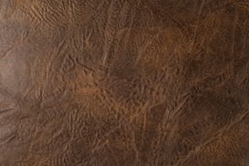 Brown leather texture background.Leather as a backdrop.