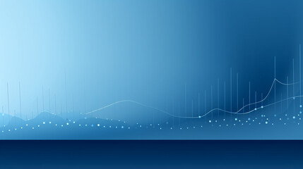 A blue PowerPoint background representing data, featuring sparse elements, ideal for high-tech display banners.

