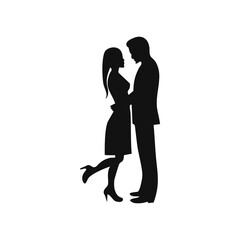 silhouette of a couple