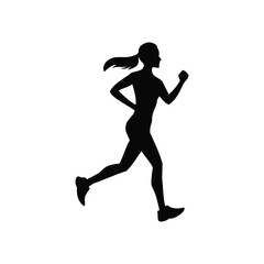 jumping girl silhouette