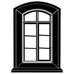 Window Silhouette Vector