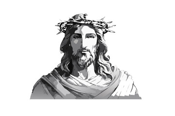 Ilustraci&oacute;n de un retrado de Jeuscristo