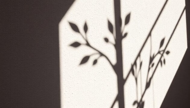 Shadow of a tree on a wall