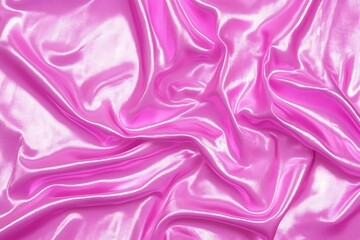 Obraz premium Elegant pink silk fabric with soft folds, luxurious texture and gentle sheen