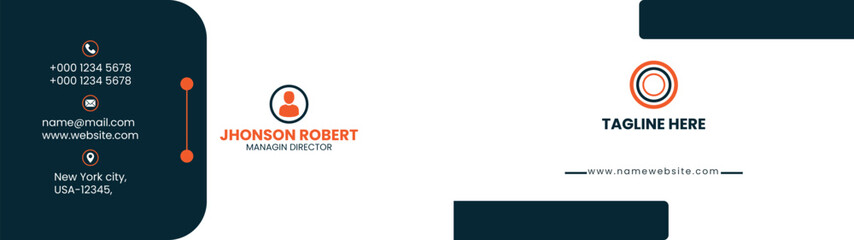 Template for a Modern Unique Business Card