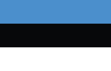 High-Quality Estonia Flag Vector Clipart Illustration - Digital Artwork of the National Flag in Crisp Colors for Graphic Design and Printing