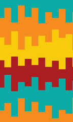 Colorful stripe lines transaction in each other. seamless pattern background. pastel and rainbow color concept. vector illustration.