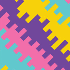 Obraz premium Colorful stripe lines transaction in each other. seamless pattern background. pastel and rainbow color concept. vector illustration.