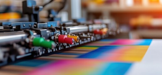 Obraz premium Colored markers on multicolored background