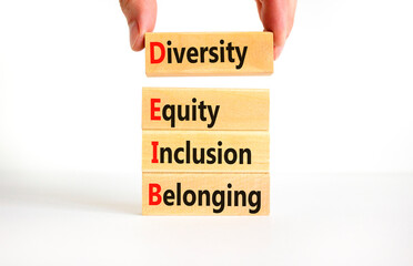 DEIB diversity equity inclusion belonging symbol. Concept words DEIB diversity equity inclusion...