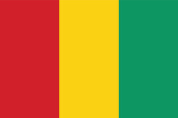 Guinea Flag Vector Clipart Illustration – High-Quality Digital Artwork for Graphic Design, Web Use, and Print Materials