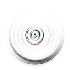 Colorful radial motion effect. Abstract rounded background. Color curves and sphere.
