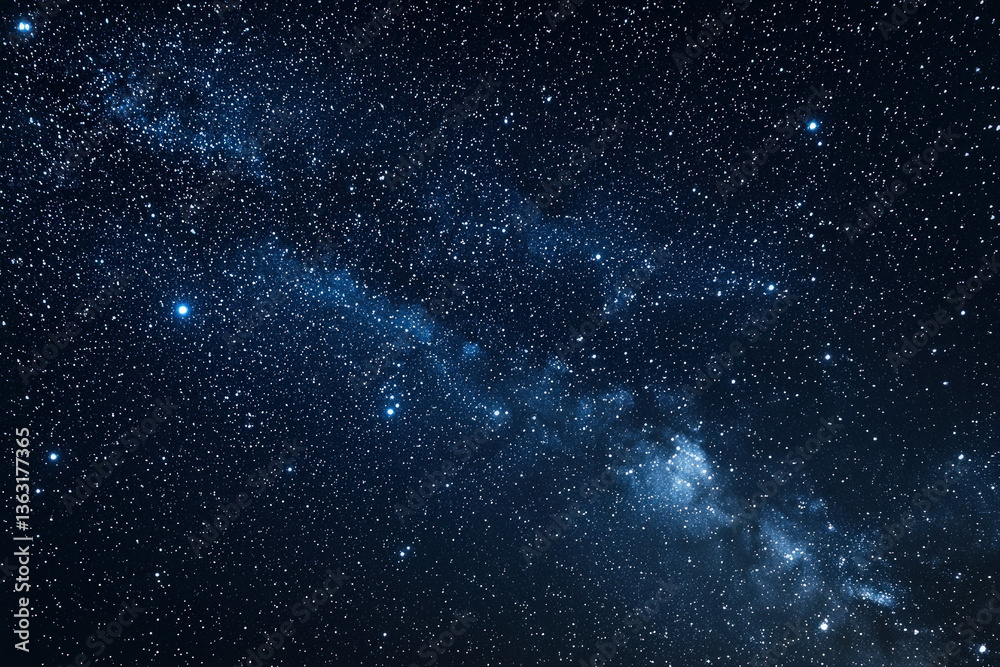 Wall mural a starry night background featuring a scattering of stars on a deep black canvas.